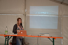 Stefanie Kegel bei ihrer Session Storytelling als Design Tool